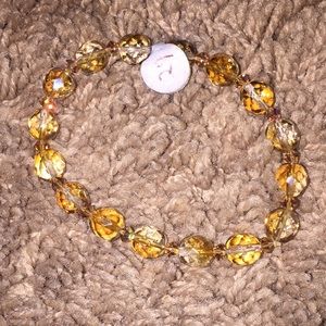 Golden Colored Crystal Bracelet